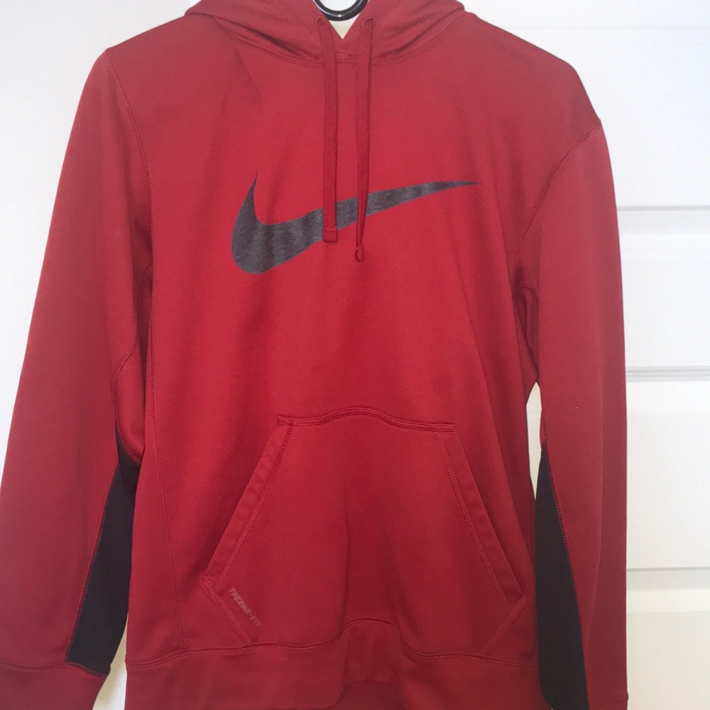red nike hoodie
